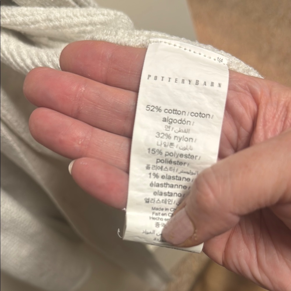 Pottery Barn Gray Robe - Picture 3 of 3